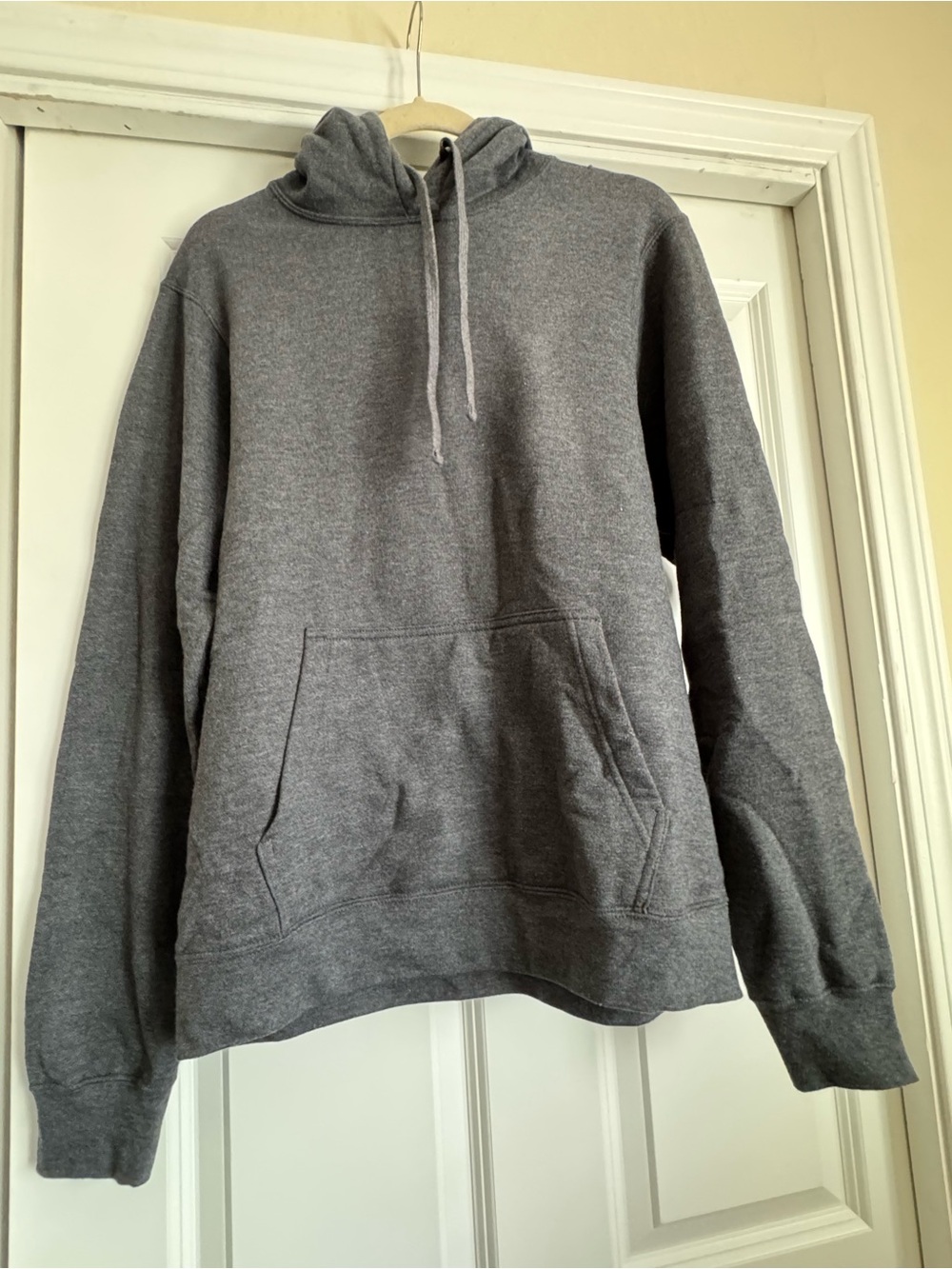 Port & Company Small Grey Love Baseball Home Plate Graphic Hoodie Sweatshirt